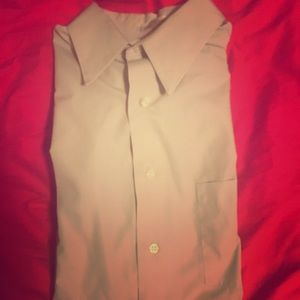 Van Heusen tan button down